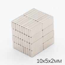 Load image into Gallery viewer, 10 x 5 x 2mm Neodymium Block Magnets - Pack of 50/100/200 - Magneticks
