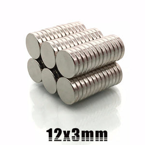 12 x 3mm Neodymium Disc Magnets - Magneticks