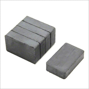 30 x 20 x 6mm Ferrite Block Magnets - Pack of 50/100/200 - Magneticks