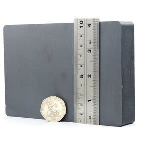 150 x 100 x 25mm / 6" x 4" x 1" Ferrite Block Magnets - Pack of 1/2/3 - Magneticks