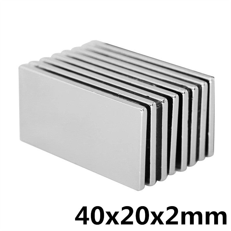 40 x 20 x 2mm Neodymium Block Magnets - Pack of 10/20/30 - Magneticks