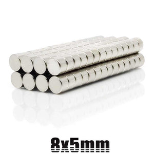 8 x 5mm Neodymium Disc Magnets - Magneticks