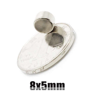 8 x 5mm Neodymium Disc Magnets - Magneticks