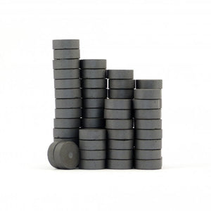 14 x 6mm Ferrite Disc Magnets - Pack of 50/100/200 - Magneticks