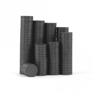 15 x 3mm Ferrite Disc Magnets - Pack of 50/100/200 - Magneticks