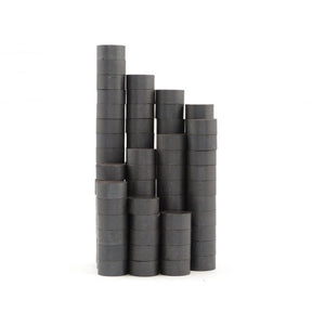 12 x 6mm Ferrite Disc Magnets - Pack of 50/100/200 - Magneticks