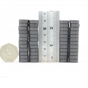 14 x 6mm Ferrite Disc Magnets - Pack of 50/100/200 - Magneticks