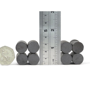 15 x 3mm Ferrite Disc Magnets - Pack of 50/100/200 - Magneticks