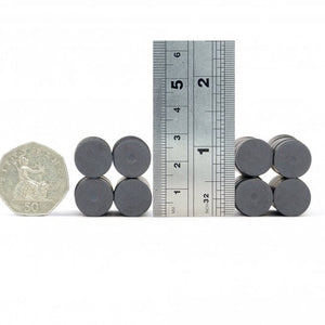 14 x 6mm Ferrite Disc Magnets - Pack of 50/100/200 - Magneticks