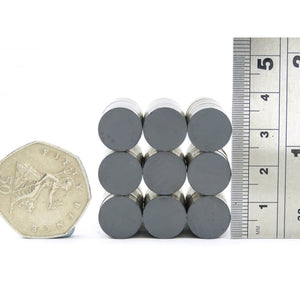 12 x 6mm Ferrite Disc Magnets - Pack of 50/100/200 - Magneticks