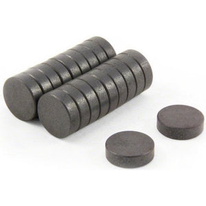 20 x 6mm Ferrite Disc Magnets - Pack of 50/100/200 - Magneticks